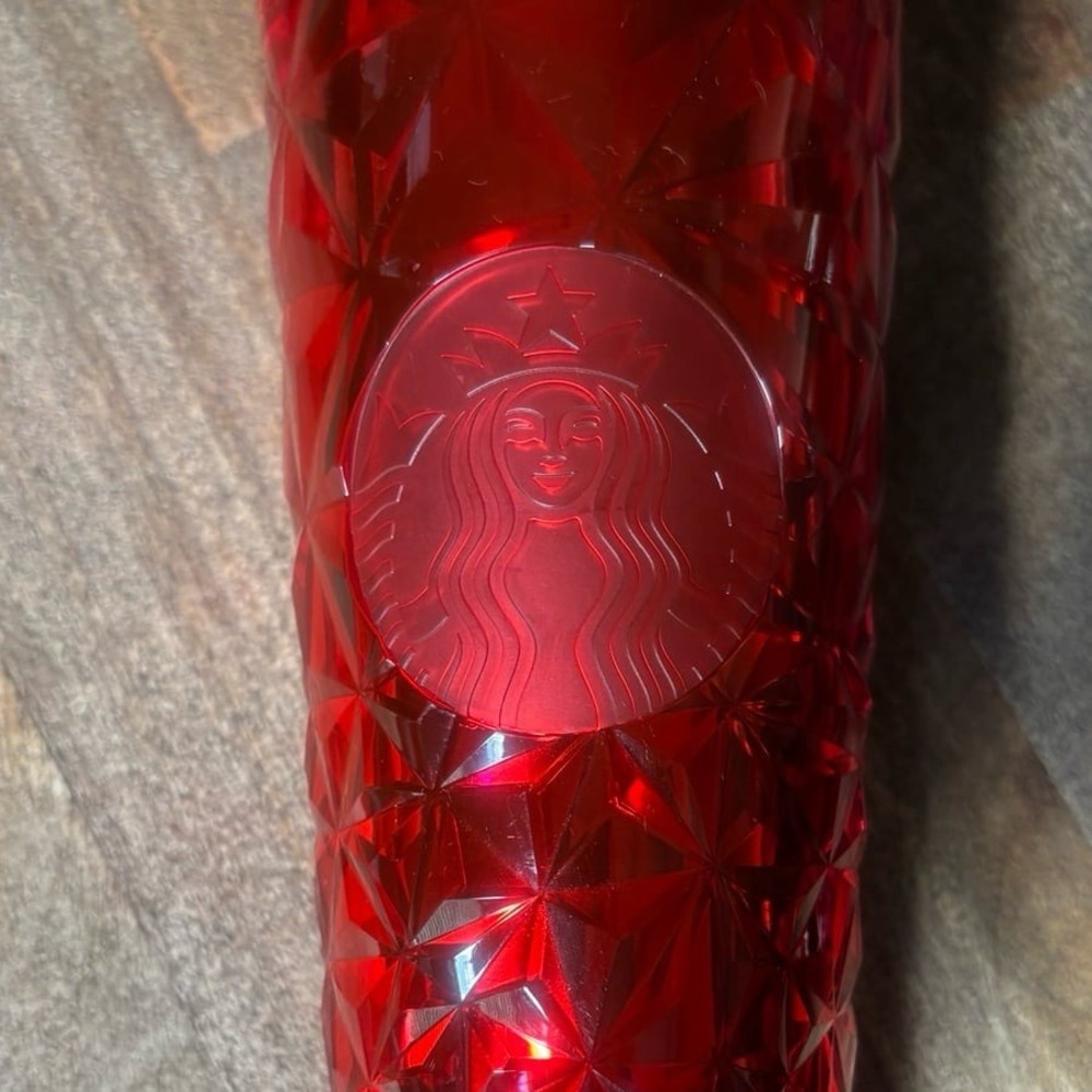 Starbucks 24oz Red Diamond Prism Tumbler - Picture 3 of 9
